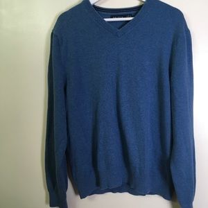 Náutica Men Large V-Neck Blue Sweater